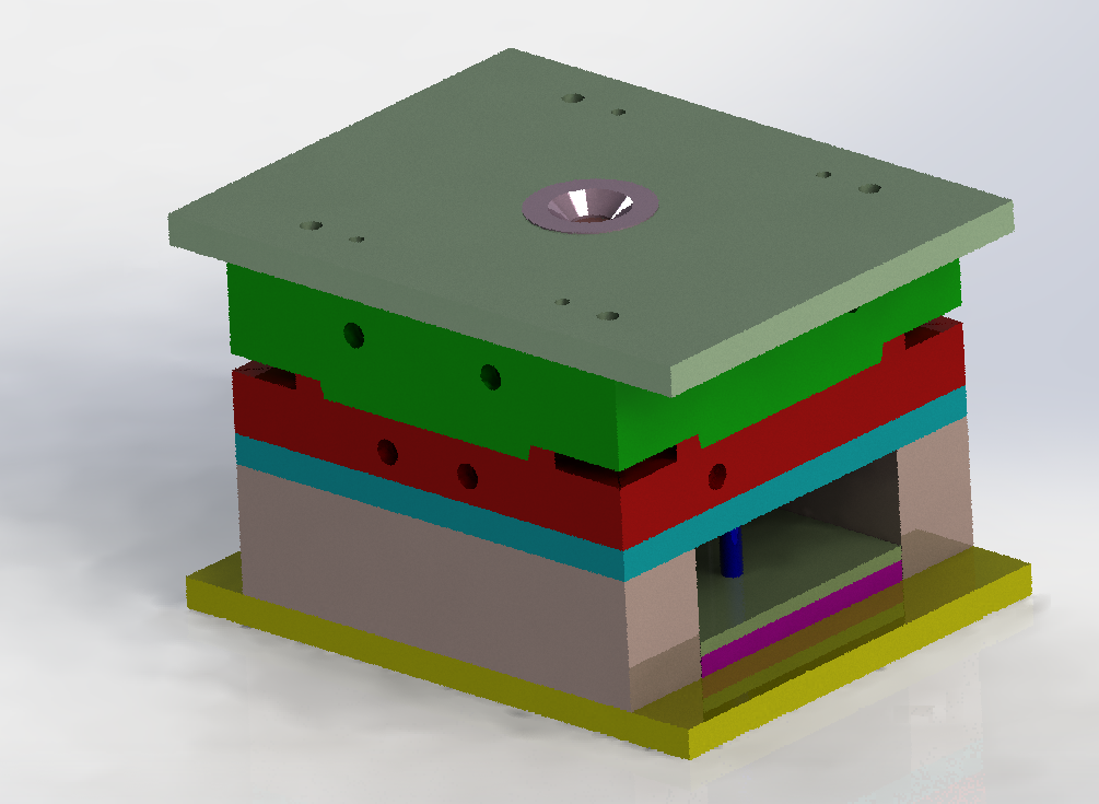 CPU风扇挡板模具